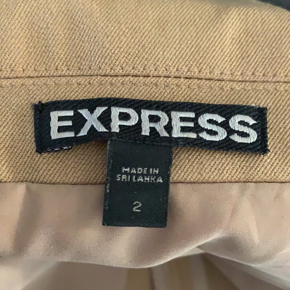 Express Asymmetrical Blazer - Tan 2 - Picture 3 of 6